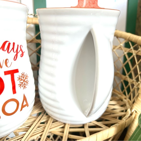 New! Set of Two DEI Dennis East Hand Warmer Mug Coffee Tea Cocoa Stoneware 18 oz - Picture 4 of 6